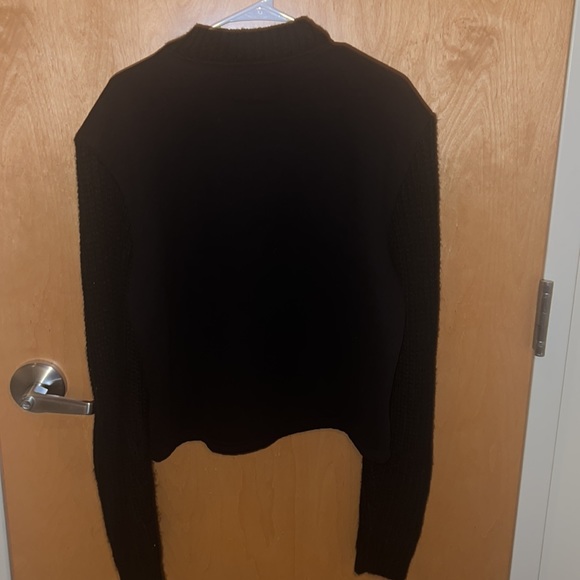 Black Amour Fleece Lined Sweater - Picture 2 of 2